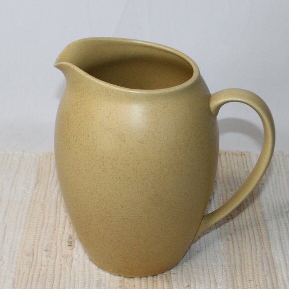 VTG NORITAKE COLORWAVE YELLOW WATER ICE PITCHER STONEWARE 56oz SPECKLED 8491 - Picture 2 of 15